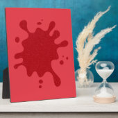 tomatenrode splash plaque fotoplaat (Zijkant)