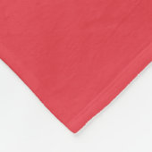Tomatenrood Drip Fleece Deken (Hoek)