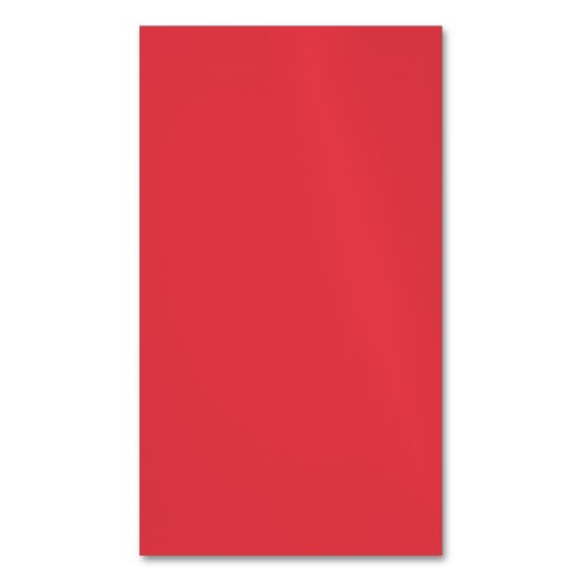 Tomatenrood magnetisch Visitekaartje – (Voorkant Verticaal)