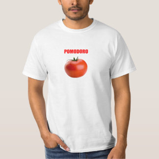 Tomatenrood, pomodoro t-shirt