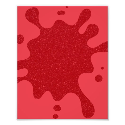 Tomatenrood Spat Custom Poster Print (Voorkant)