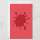  tomatenrood splat papier blad (Voorkant)