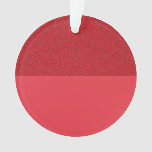 Tomatenrood split-finish acryl Ornament (op maat) (voorkant)