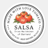 Tomatensalsa Conserve Etiket (Voorkant)