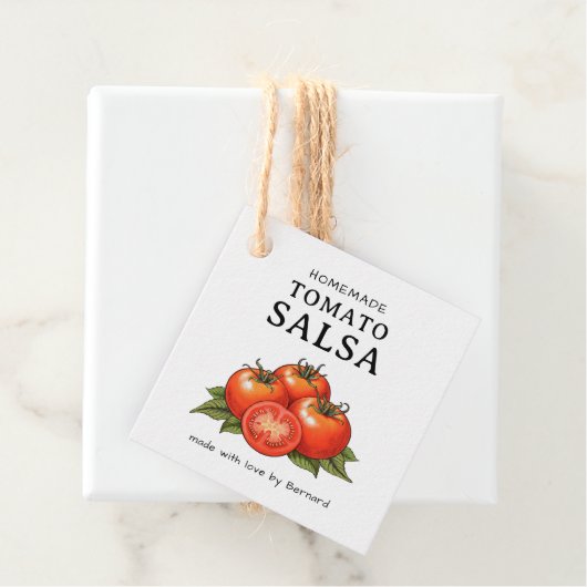 Tomatensalsa-label Bedankjes Labels (In situ)