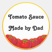 Tomatensaus  aangepaste inblikken labels (Voorkant)