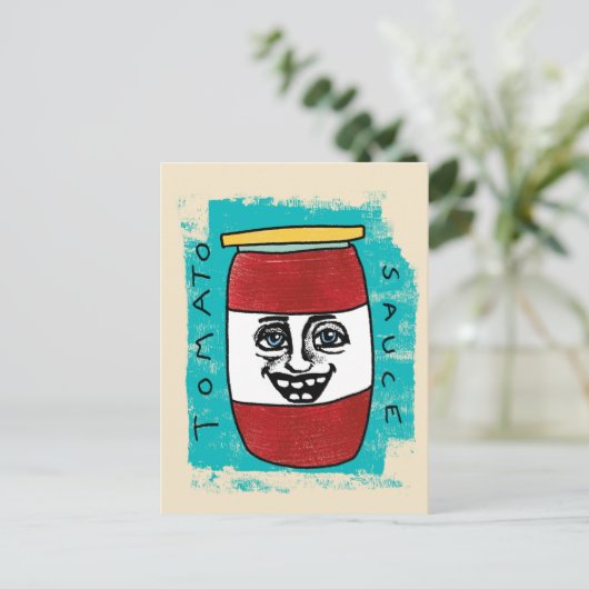Tomatensaus Briefkaart (Staand voorkant)