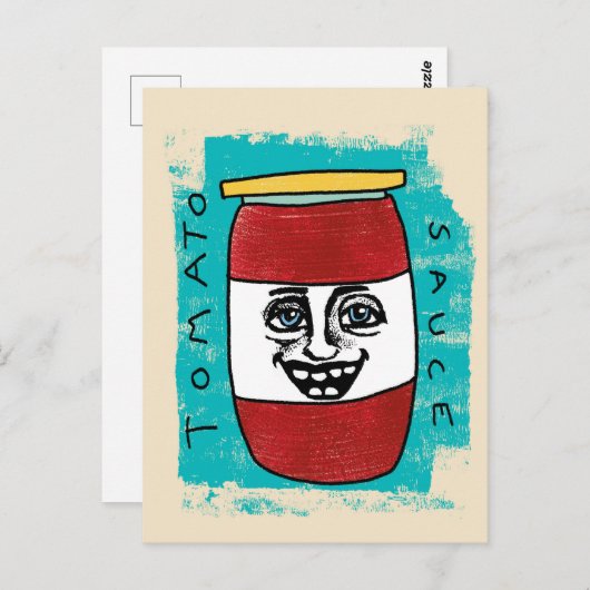 Tomatensaus Briefkaart (Voorkant / Achterkant)