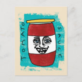 Tomatensaus Briefkaart (Voorkant)