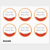 Tomatensaus Custom inblikken etiketten (Vel)