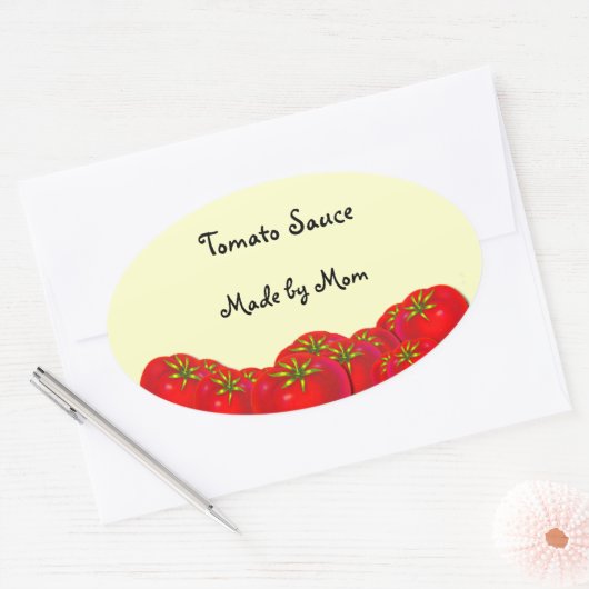 Tomatensaus Custom inblikken etiketten (Envelop)