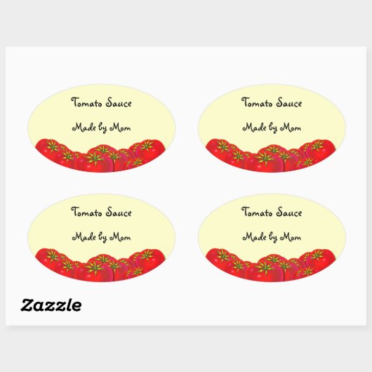 Tomatensaus Custom inblikken etiketten (Vel)