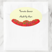 Tomatensaus Custom inblikken etiketten (Tas)