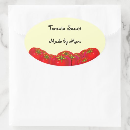 Tomatensaus Custom inblikken etiketten (Tas)