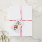 Tomatensaus Etiket met rode tomaat Cadeaulabel (Met Touw)
