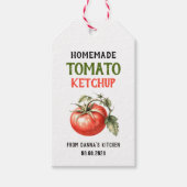 Tomatensaus Etiket met rode tomaat Cadeaulabel (Voorkant)