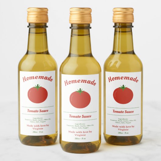 Tomatensaus Flesetiket Sticker (Flessen)