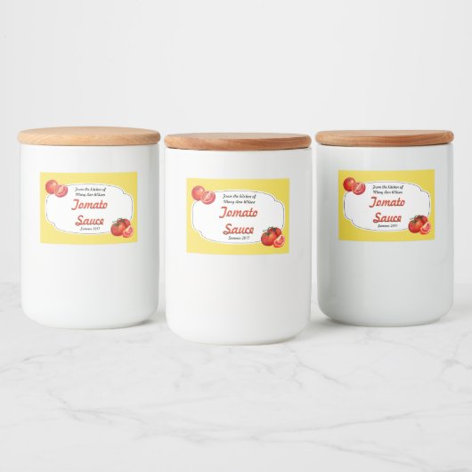 Tomatensaus Inblikken Label Voedselcontainer Etiket (Flessen)