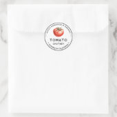 Tomatensaus inmaak etiket (Tas)
