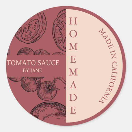 Tomatensaus Modern Business Label (Voorkant)