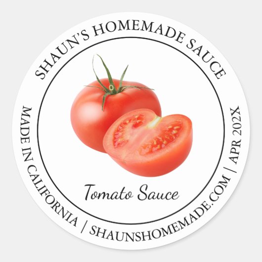 Tomatensaus Modern label (Voorkant)