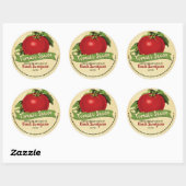 Tomatensaus salsa gepersonaliseerd inblikken label (Vel)