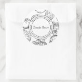 Tomatensaus Schets Modern label (Tas)