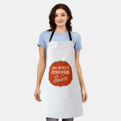 tomatensaus schort (Gedragen)