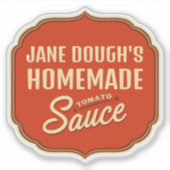 tomatensaus sticker (Voorkant)