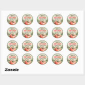 Tomatensaus sticker met vintage achtergrond (Vel)
