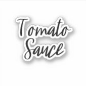 Tomatensaus Sticker opslag (Voorkant)