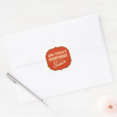 Tomatensaus Vierkante Sticker (Envelop)