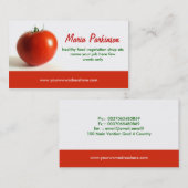 tomatensegment visitekaartje (Voorkant / Achterkant)