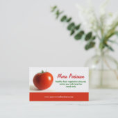 tomatensegment visitekaartje (Staand voorkant)