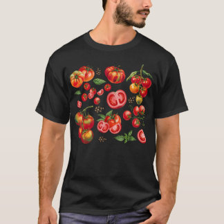 Tomatenseizoen Moestuin Tomaten Waterverf T-shirt