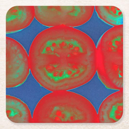 tomatenslakken kartonnen onderzetters (Voorkant)