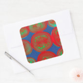 tomatenslakken vierkante sticker (Envelop)