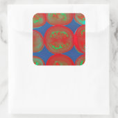 tomatenslakken vierkante sticker (Tas)