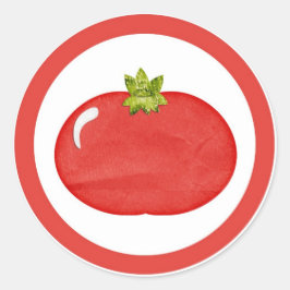 Tomatensmaakcirkel sticker labels