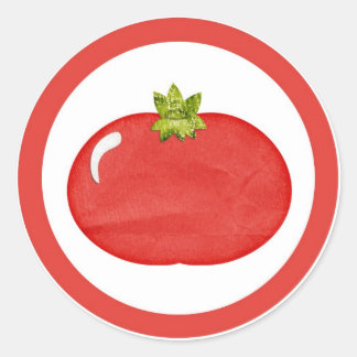 Tomatensmaakcirkel sticker labels