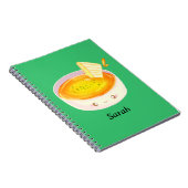 Tomatensoep en broodje met gegrilde kaas notitieboek (Rechterzijde)