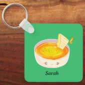 Tomatensoep en broodje met gegrilde kaas sleutelhanger (Voorkant)