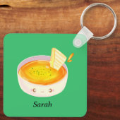 Tomatensoep en broodje met gegrilde kaas sleutelhanger (Achterkant)