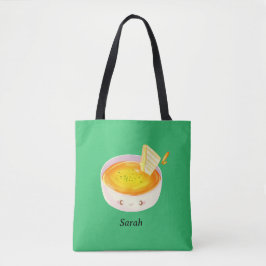 Tomatensoep en broodje met gegrilde kaas tote bag