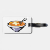 Tomatensoep met lepel bagagelabel (Achterkant horizontaal)