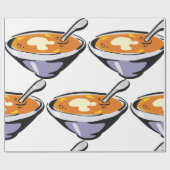 Tomatensoep met lepel cadeaupapier (Vlak)