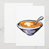 Tomatensoep met lepel kaart (Voorkant / Achterkant)