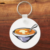 Tomatensoep met lepel sleutelhanger (Voorkant)