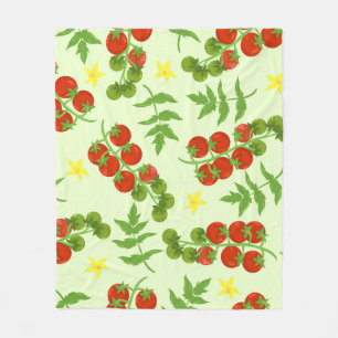 Tomatentango: groentedruk fleece deken