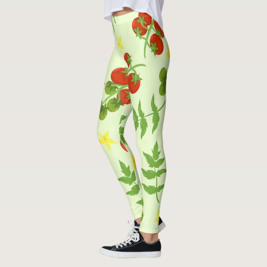 Tomatentango:  groentedruk leggings (Links)